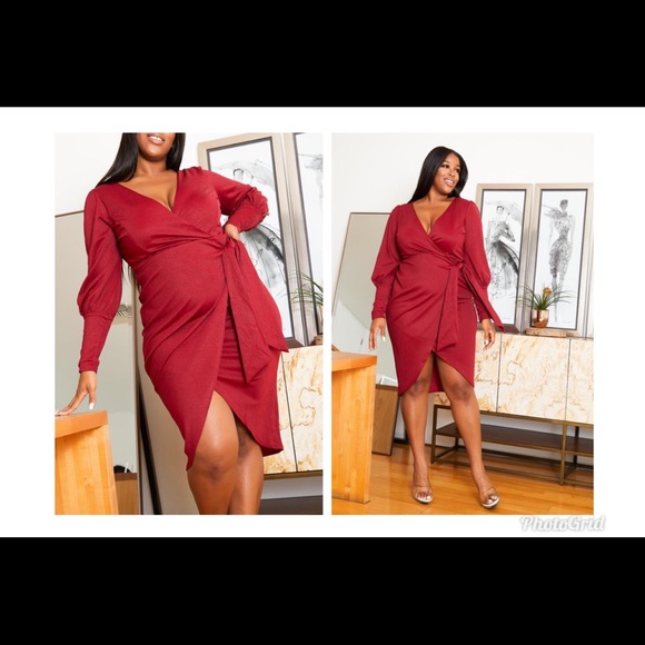 Asoph Dresses & Skirts - Asoph faux wrap dress
